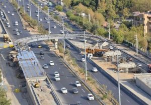 پل دور برگردان غرب به غرب بزرگراه ارتش به زودی افتتاح می شود + فیلم